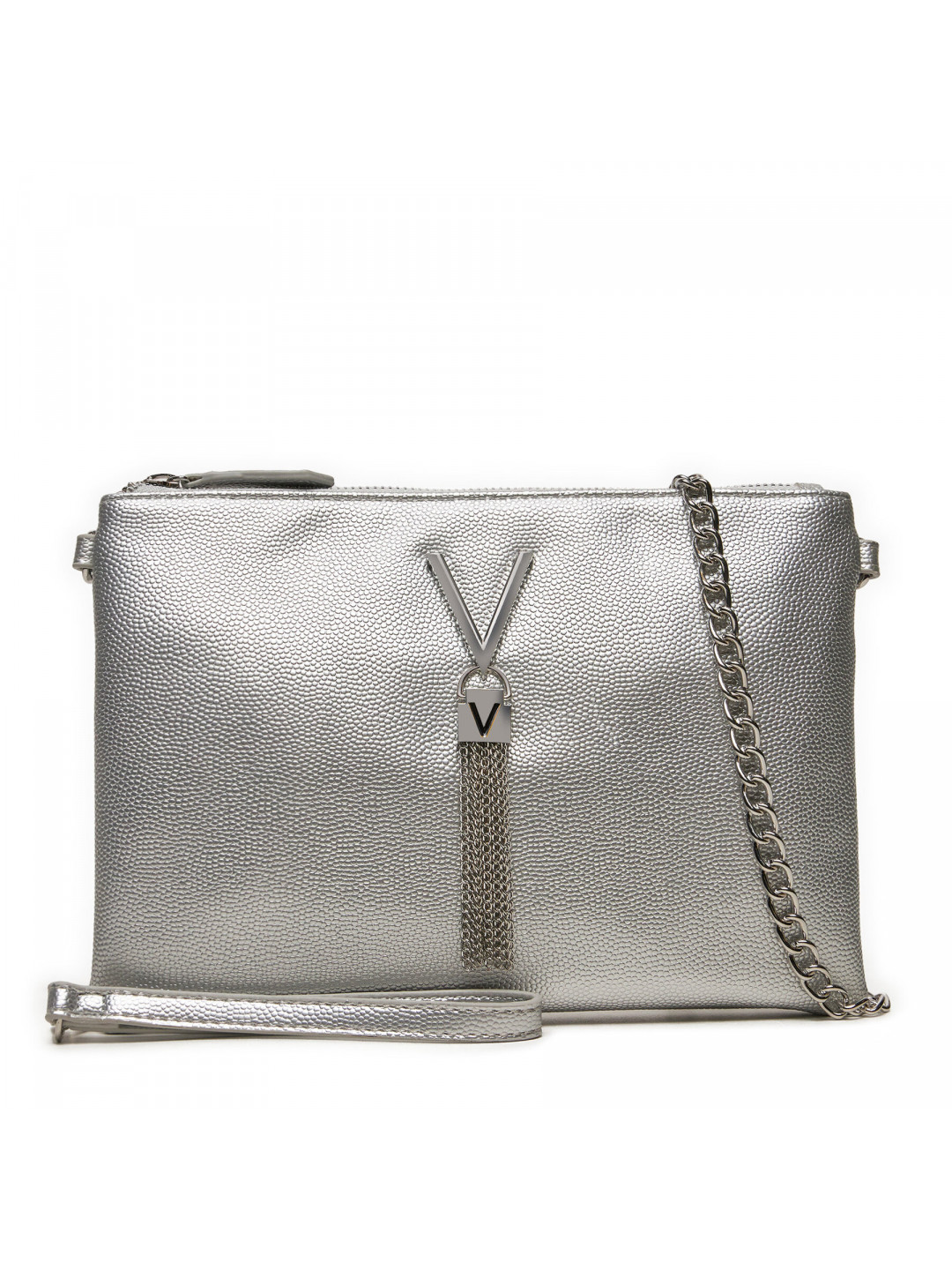 Kabelka Valentino Divina VBS1R419G Stříbrná